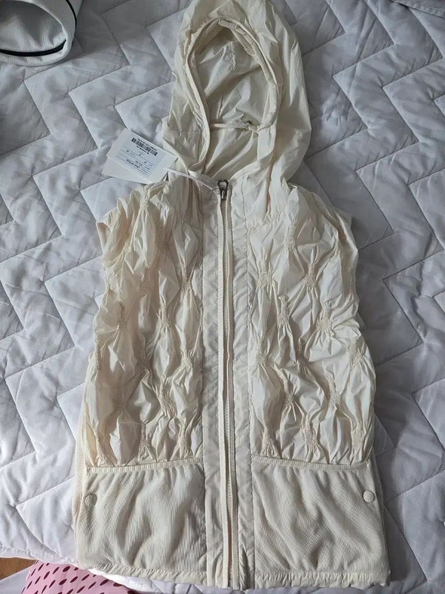 新品 LANVIN ランバン ブラン ゴルフウェア アイボリー ジップアップ ベスト