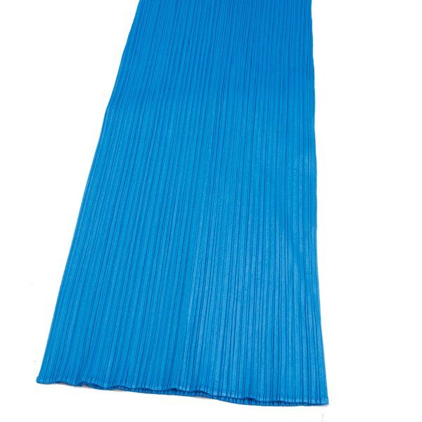 プリーツプリーズPLEATS PLEASE 切替スリーブ半袖ワンピース 青3