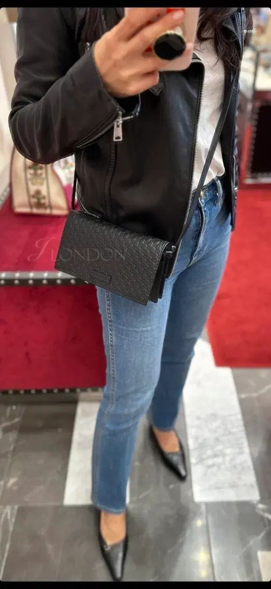 グッチ マイクロシマ クロス/クロスバッグ 正規品 A級 (レシートO)