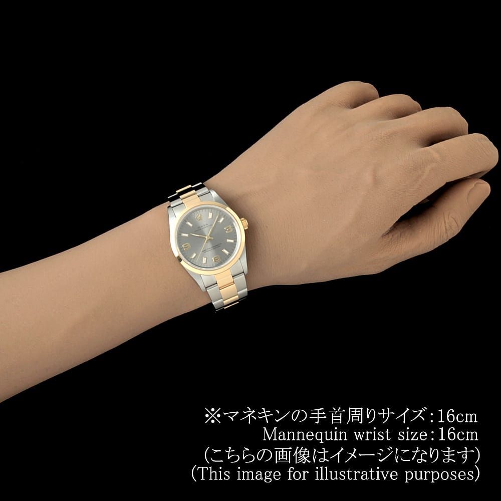 ロレックス オイスターパーペチュアル 14203M グレー 369ホワイトバー