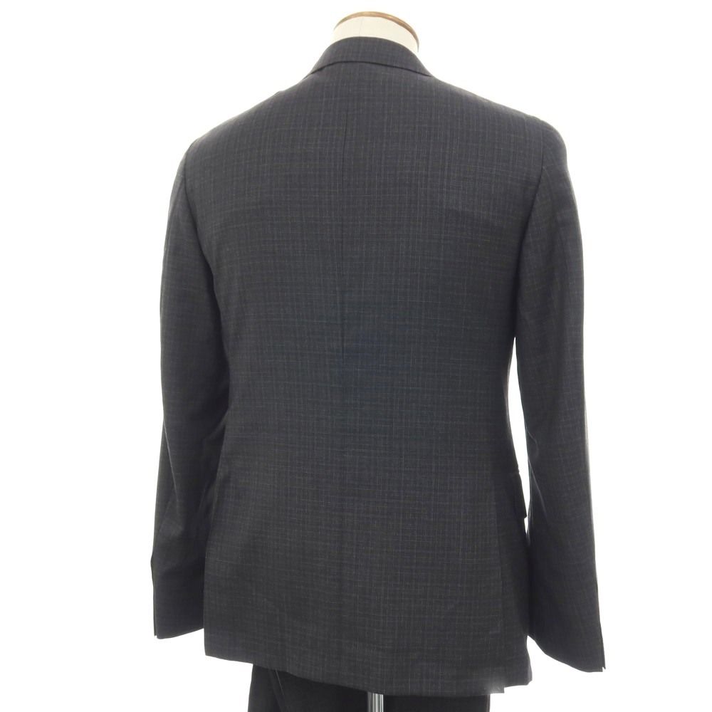 新品】カナーリ CANALI ウール チェック 3B 3つボタンスーツ グレーx