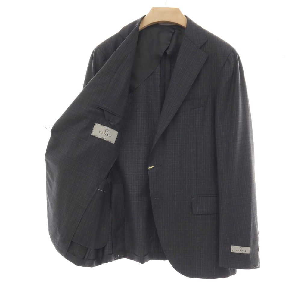 新品アウトレット】カナーリ CANALI ウール チェック 3B 3つボタン