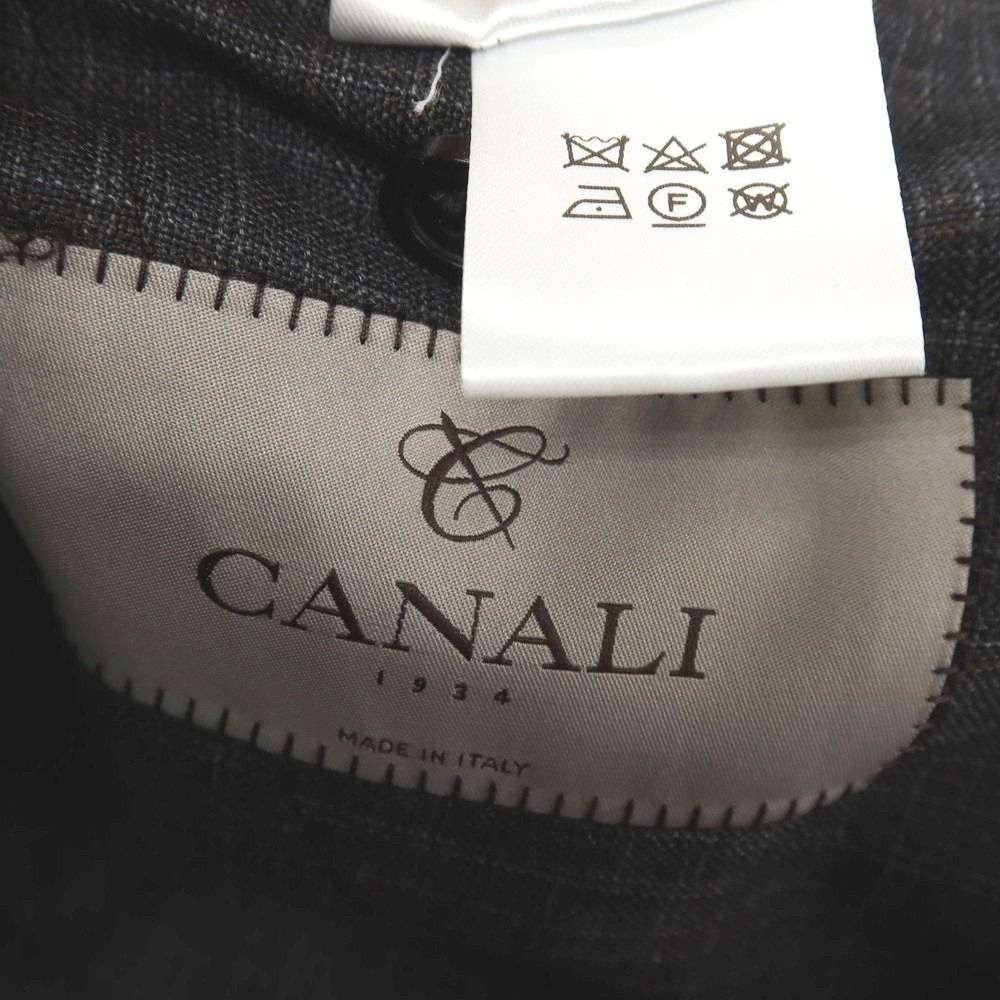 新品アウトレット】カナーリ CANALI ウール チェック 3B 3つボタン