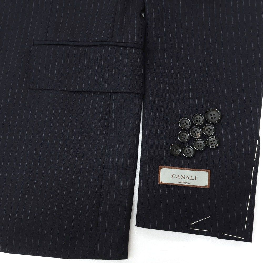 新品】カナーリ CANALI ウール ピンストライプ 3B 3つボタンスーツ