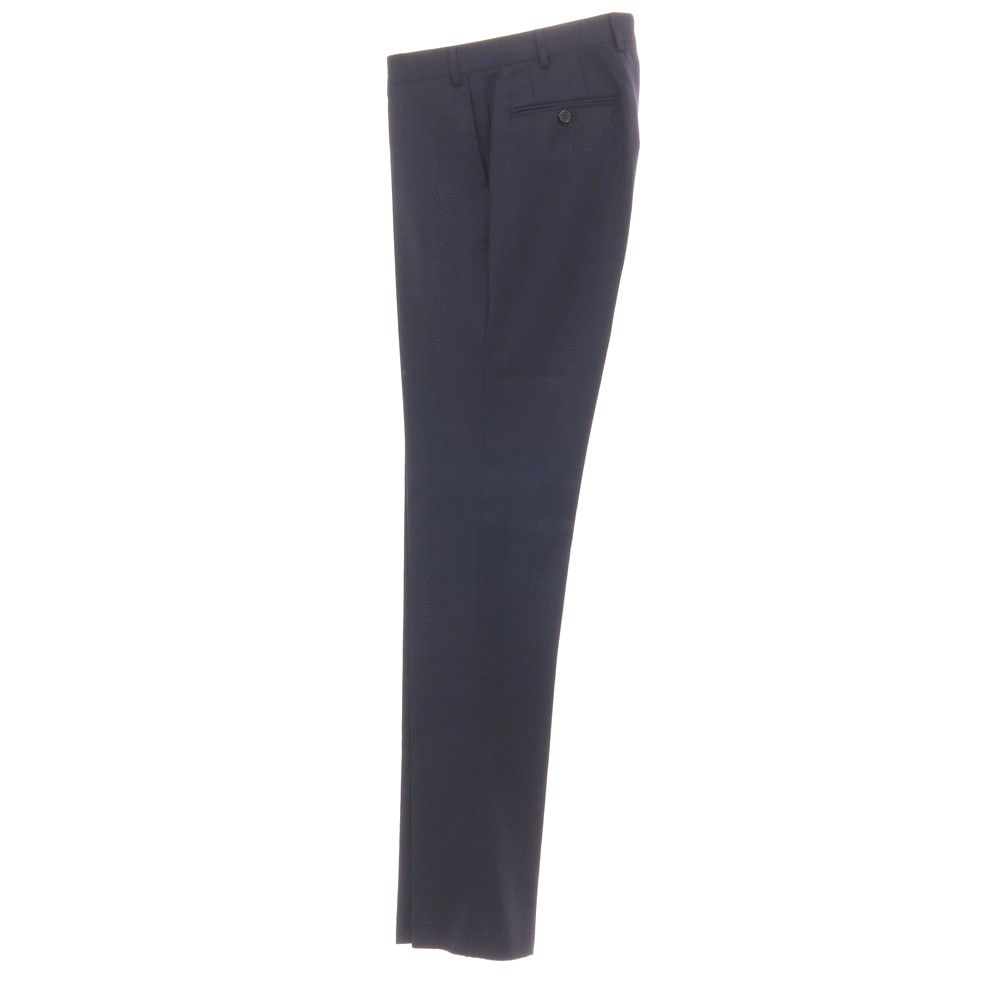 新品】カナーリ CANALI ウール チェック 3つボタンスーツ ネイビー