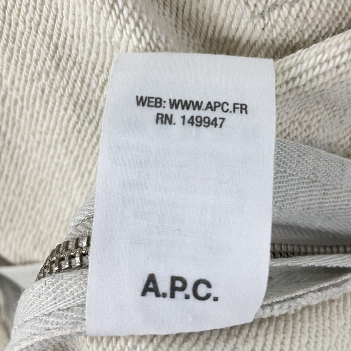 A.P.C. アーペーセー 【×sacai】M27655 グレー HOODIE TAIYO サイド