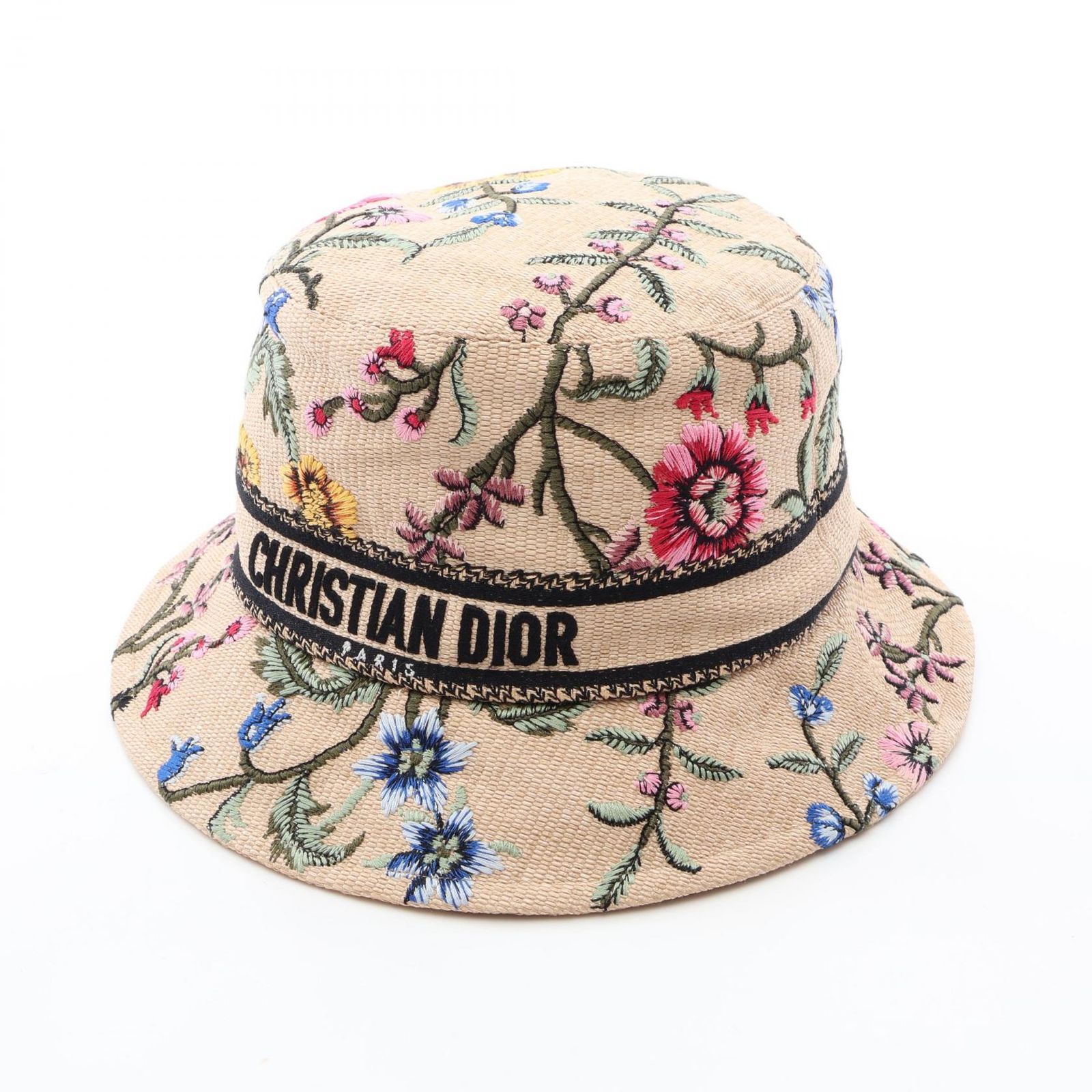 ディオール Dior ハット D Bobby フラワー刺繍 バケット その他 帽子 レディース Used A 50,880円