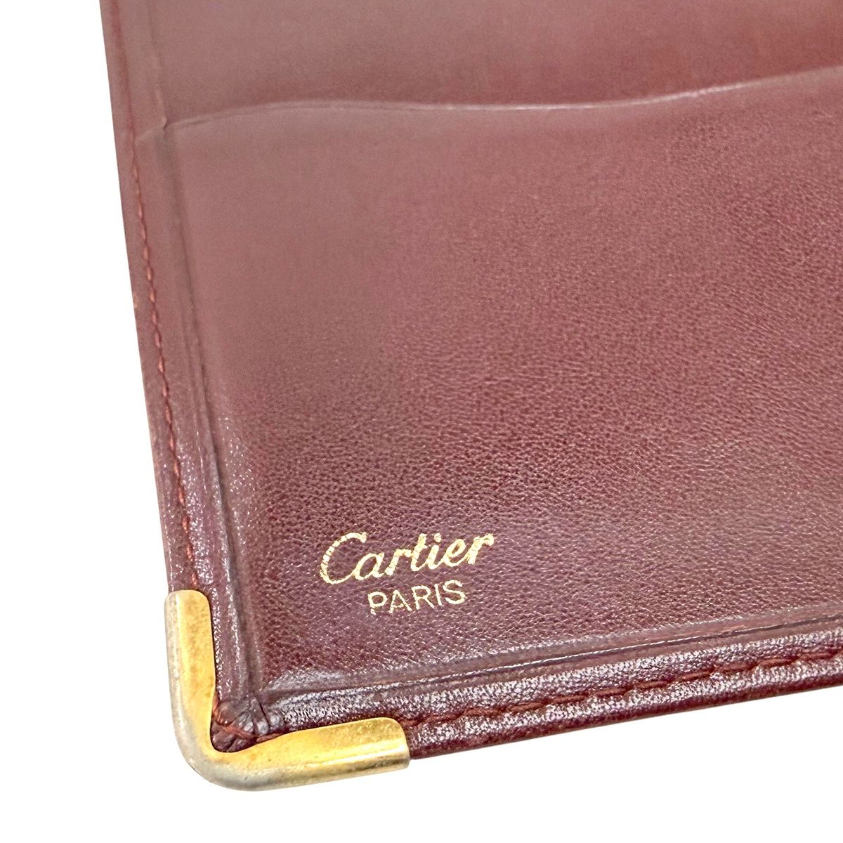 Cartier カルティエ マストライン 長財布/長札入れ ボルドー 中古
