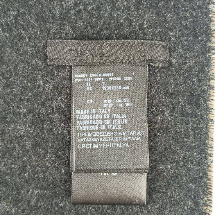 新品未使用展示品 PRADA プラダ マフラー DOUBLE SYMBOLE ダブル