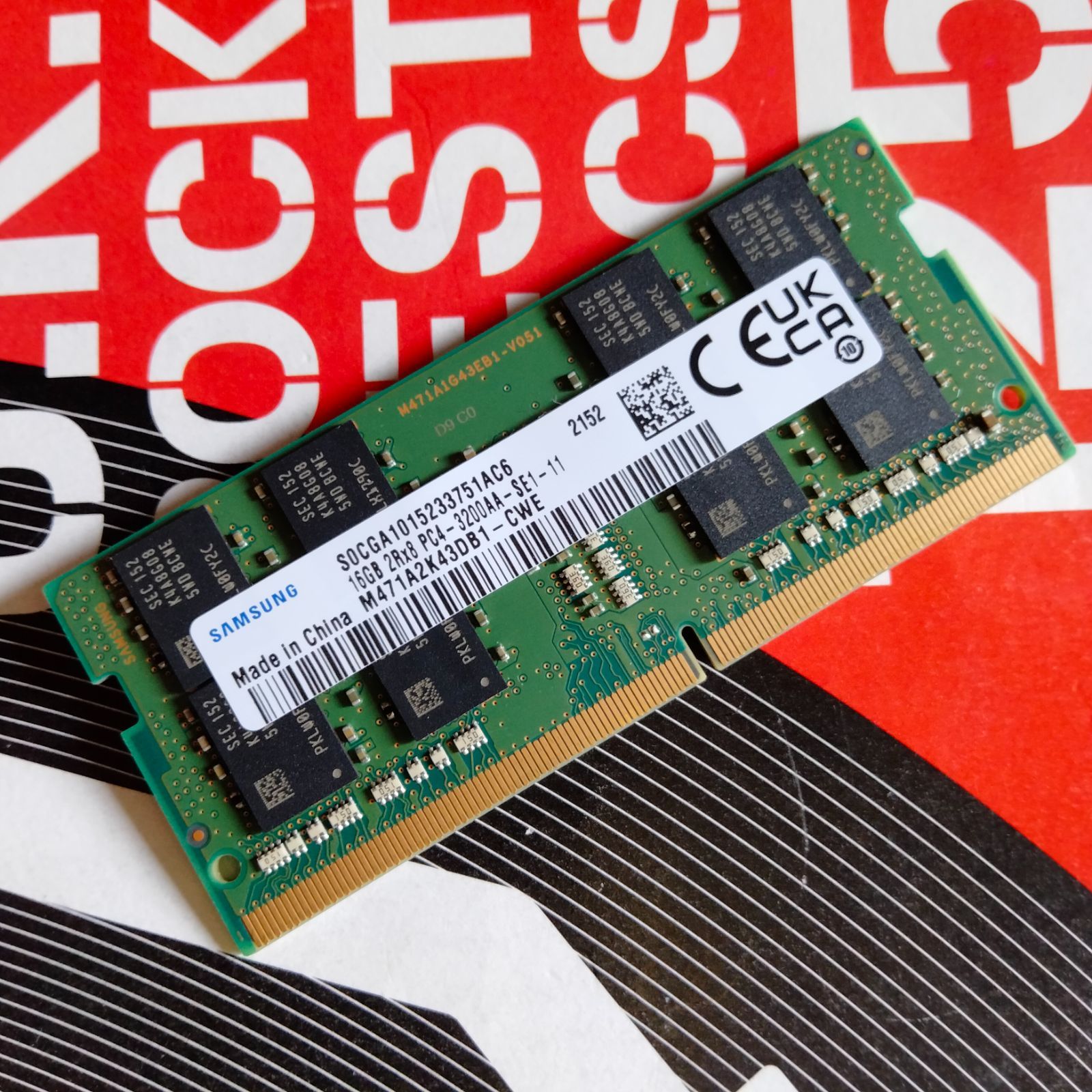16G SAMSUNG PC4-3200AA メモリー DDR4 中古稼動品 RRE02