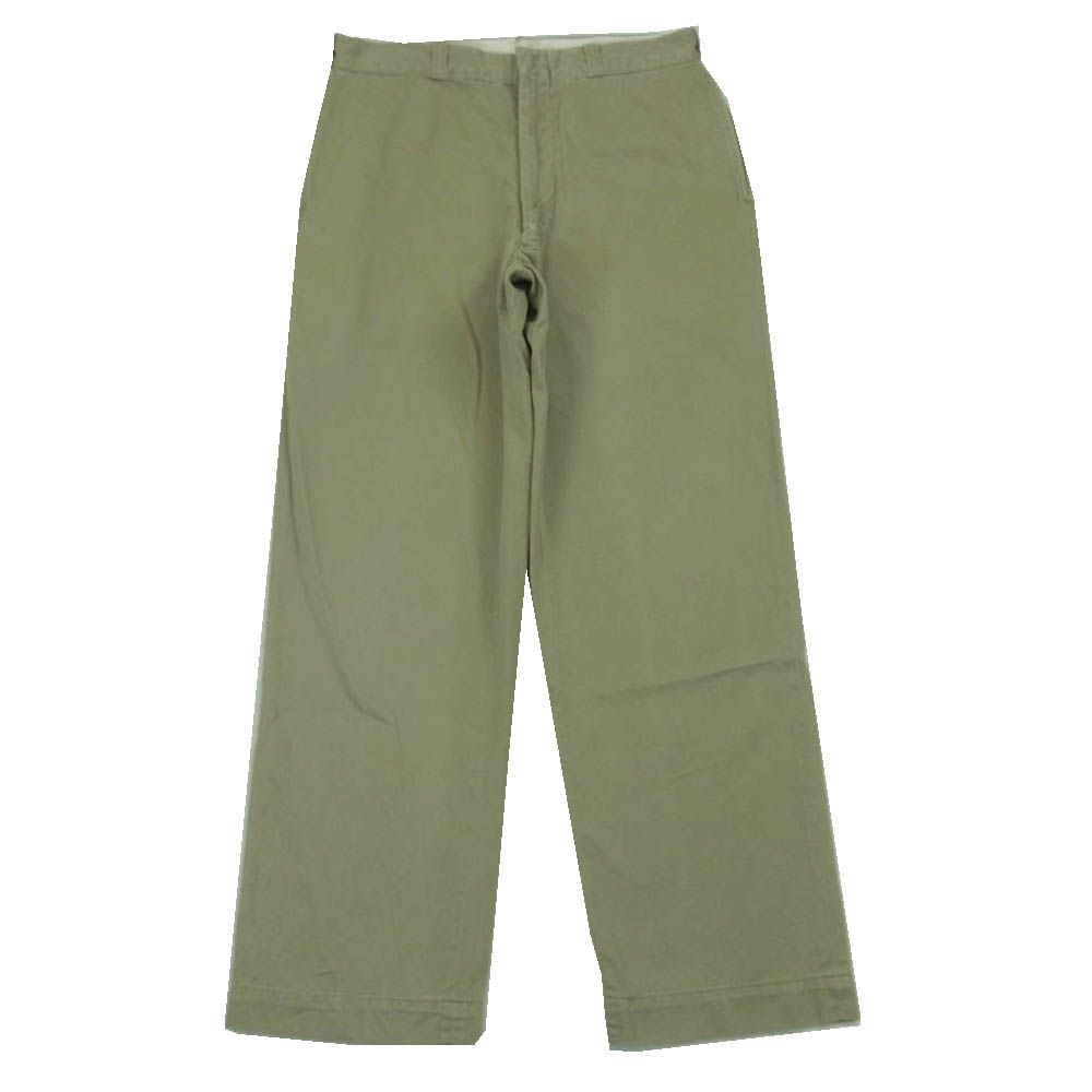 ミリタリー MILITARY Vintage ヴィンテージ 60～70s US.ARMY コットン チノ トラウザーズ パンツ チノパン グレイッシュベージュ系 サイズ表記なし【中古】 ミリタリー MILITARY Vintage ヴィンテージ 60～70s US.ARMY コットン
