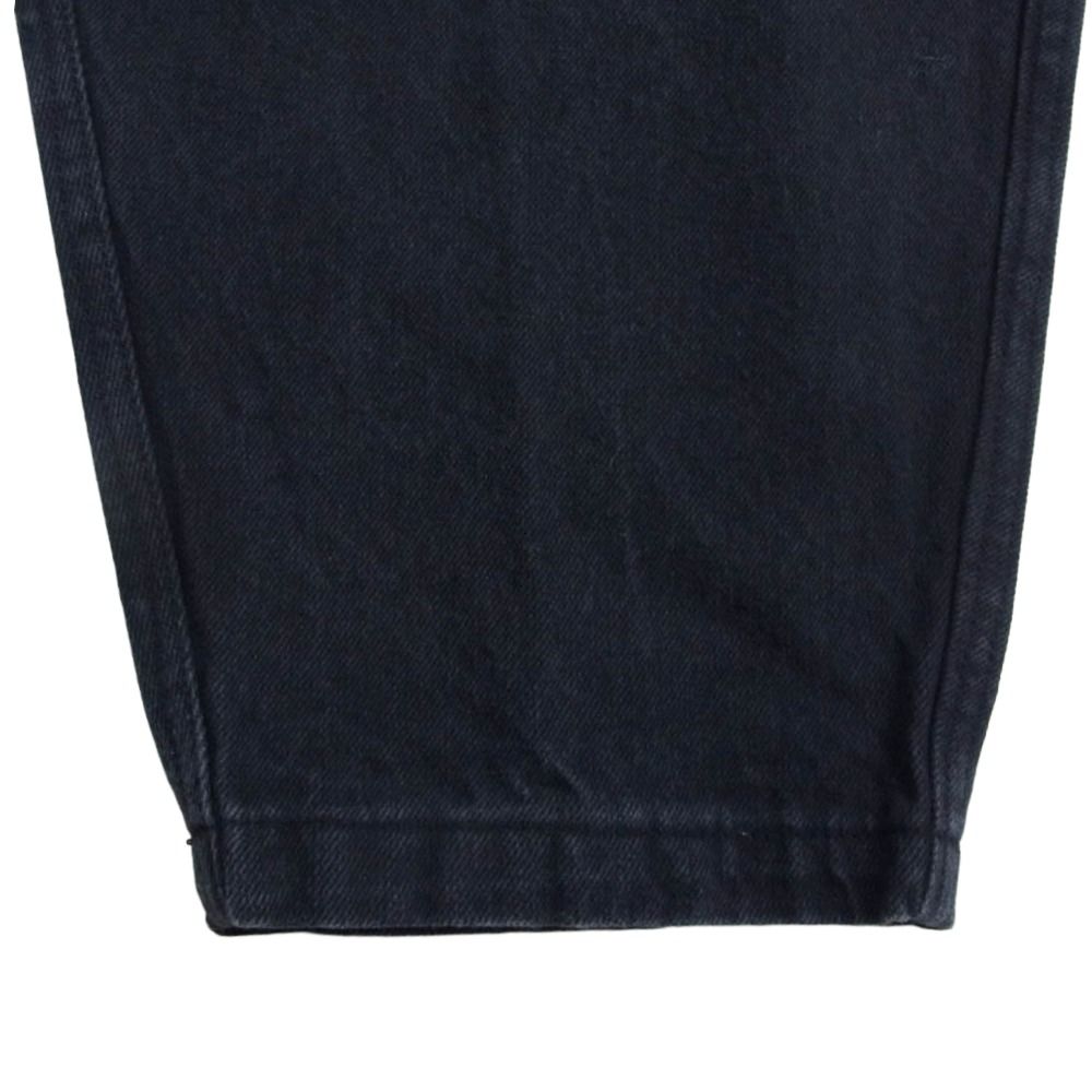 COMOLI コモリ 25SS B01-03009 ブラックドリルテーパードパンツ ブラック系 1【中古】 COMOLI コモリ 25SS B01-03009 ブラックドリルテーパードパンツ