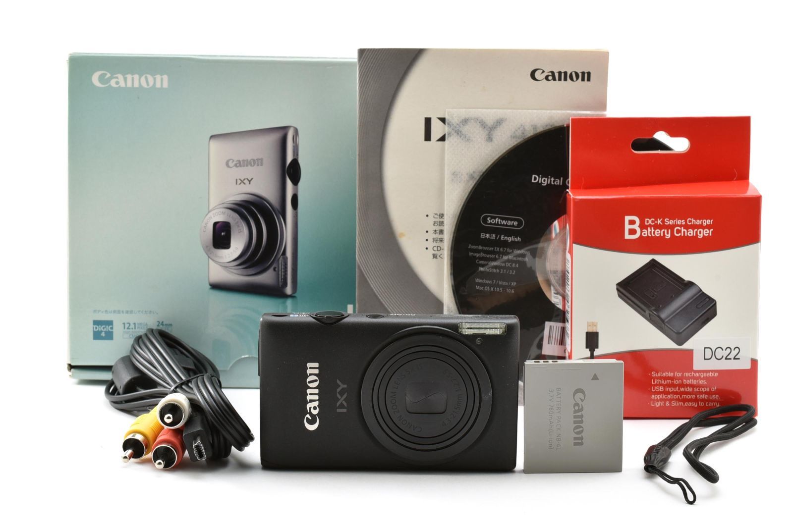 Canon Canon IXY 410F Black Original Box /3304 Works OK Money Back Guarantee