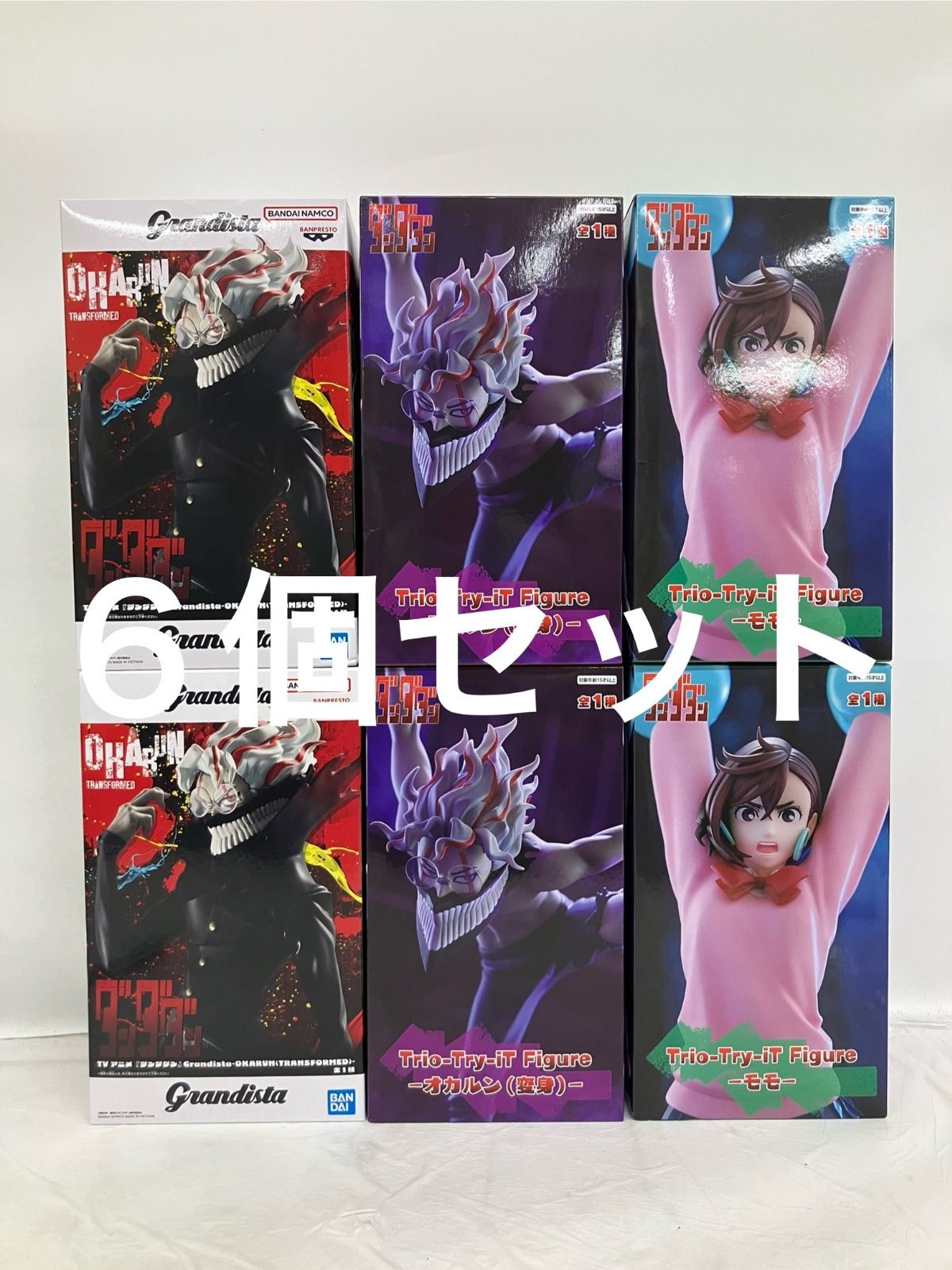 未開封 ダンダダン フィギュア オカルン モモ 3種 6個セット LF7B16