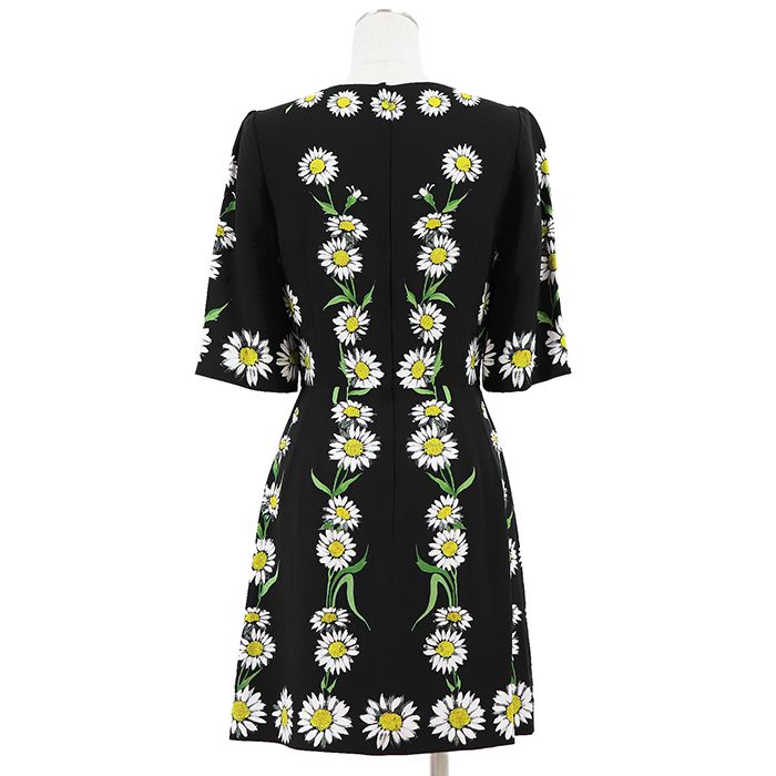 ドルチェ&ガッバーナDOLCE&GABBANA ワンピース38サイズ　美品 極美品】DOLCE&GABBANA ドルチェアンドガッバーナ ワンピース サイズ