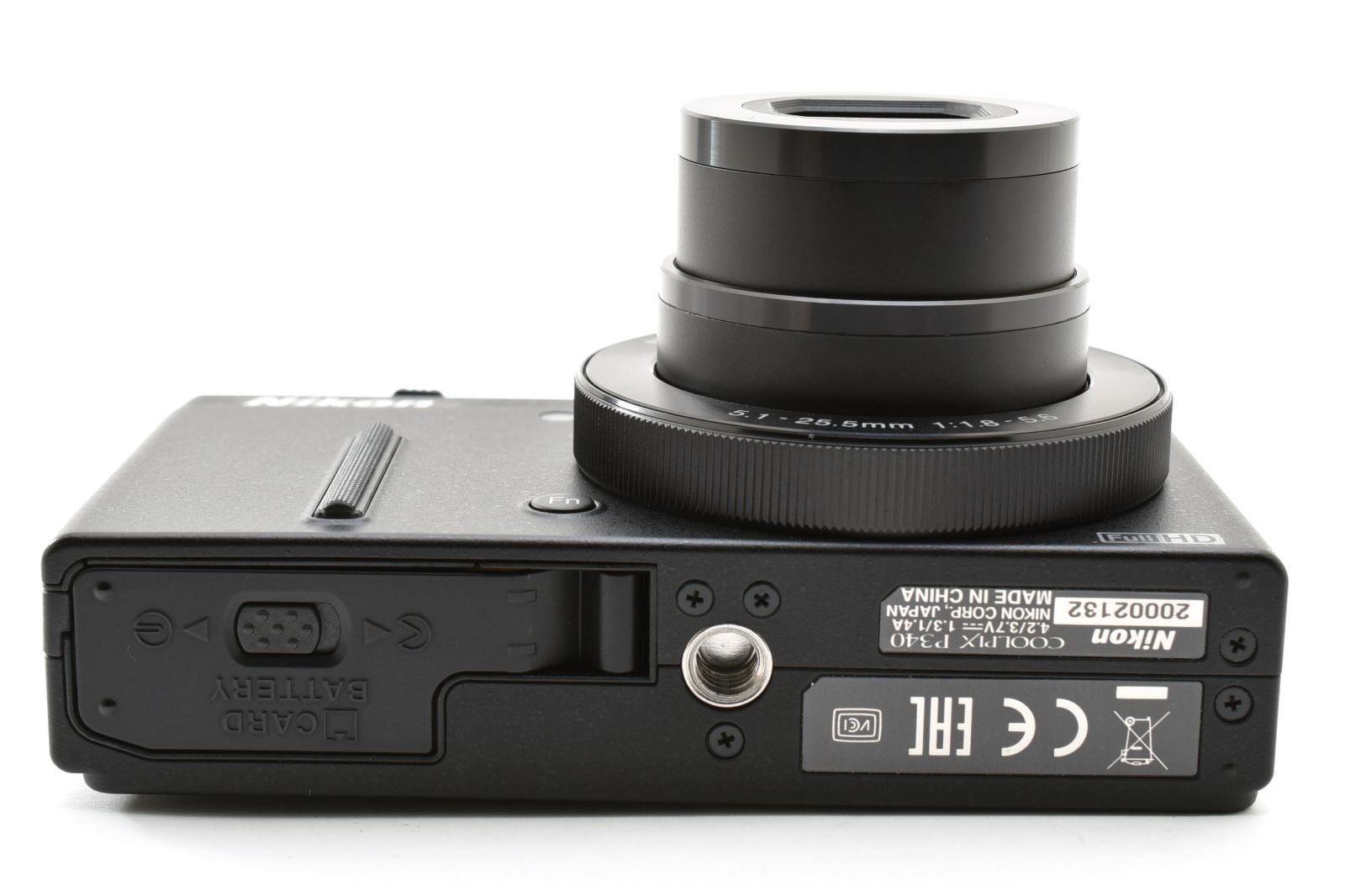 Nikon ニコン COOLPIX P340 ブラック /3306 動作OK 返金保証 - メルカリ