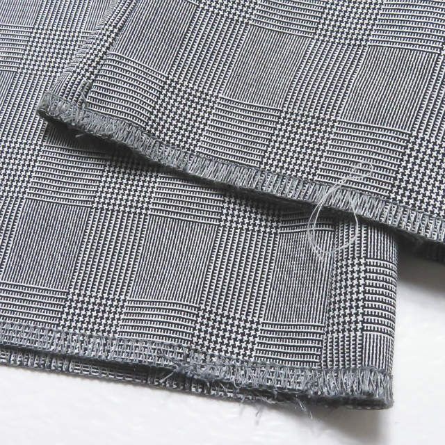 新品 mando マンド 21SS 日本製 GLEN CHECK TUCK WIDE PANTS