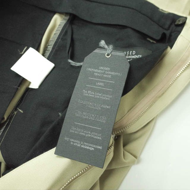 新品 UNUSED アンユーズド 20SS 日本製 BELTED PANTS ベルテッド