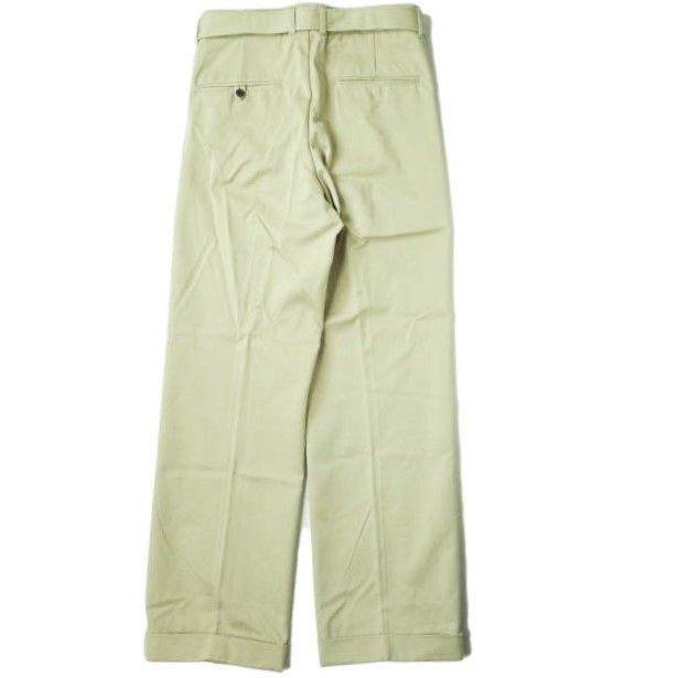 UNUSED アンユーズド 20SS 日本製 BELTED PANTS ベルテッドチノパンツ UW0840 2 Beige ジップフライ ボトムス【新古品】【中古】【UNUSED】 新品 UNUSED アンユーズド 20SS 日本製 BELTED PANTS ベルテッド