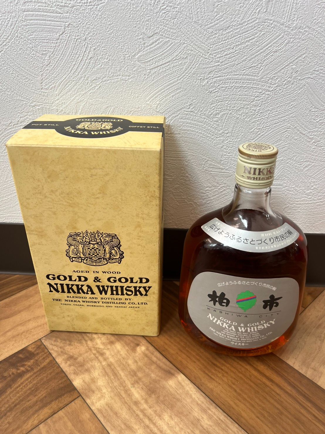 未開栓 ニッカ G&G GOLD&GOLD 柏市ラベル 750ml 43% A393 - メルカリ