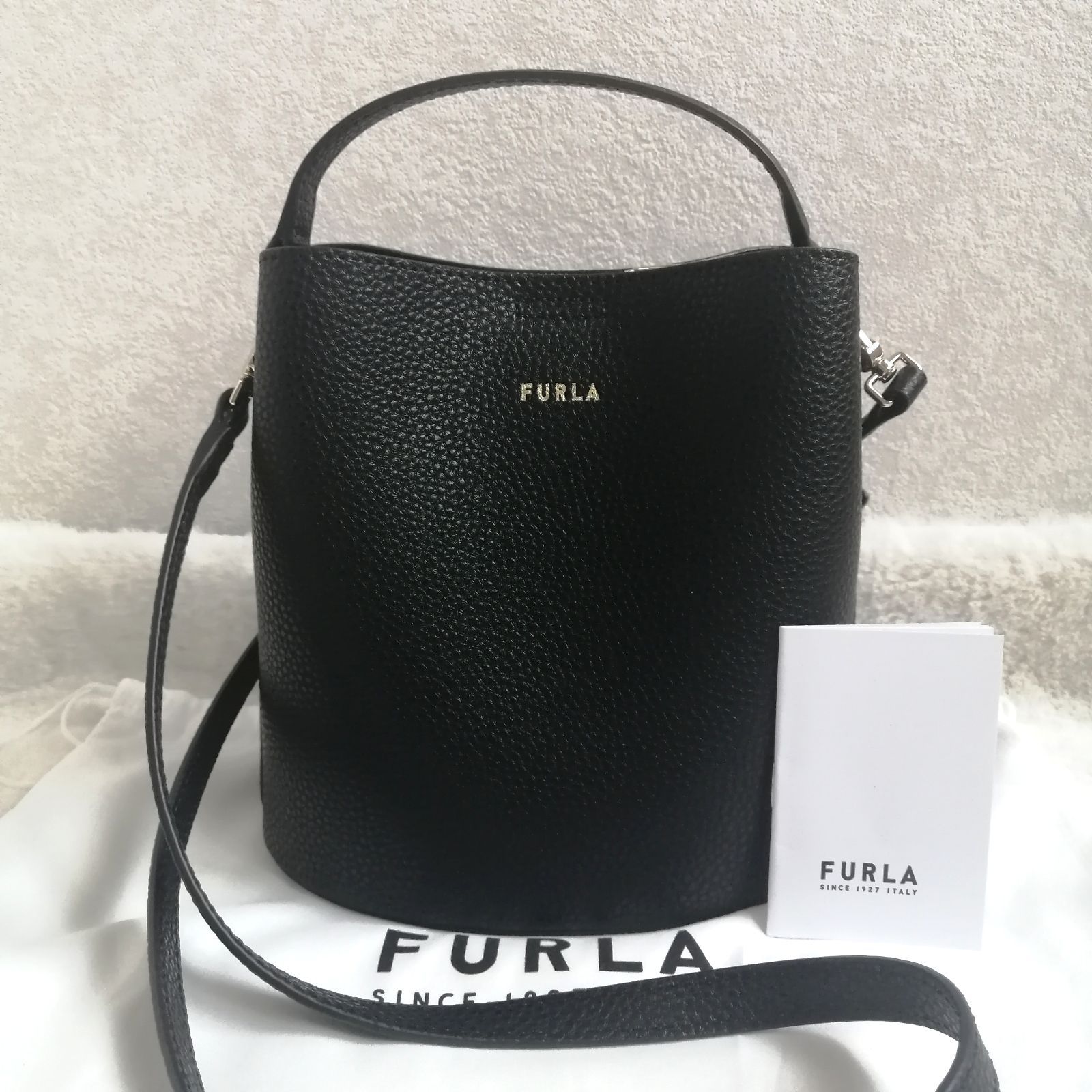 美品☆フルラ ショルダーバッグ ダナエ 2way ハンドバッグ バゲット
