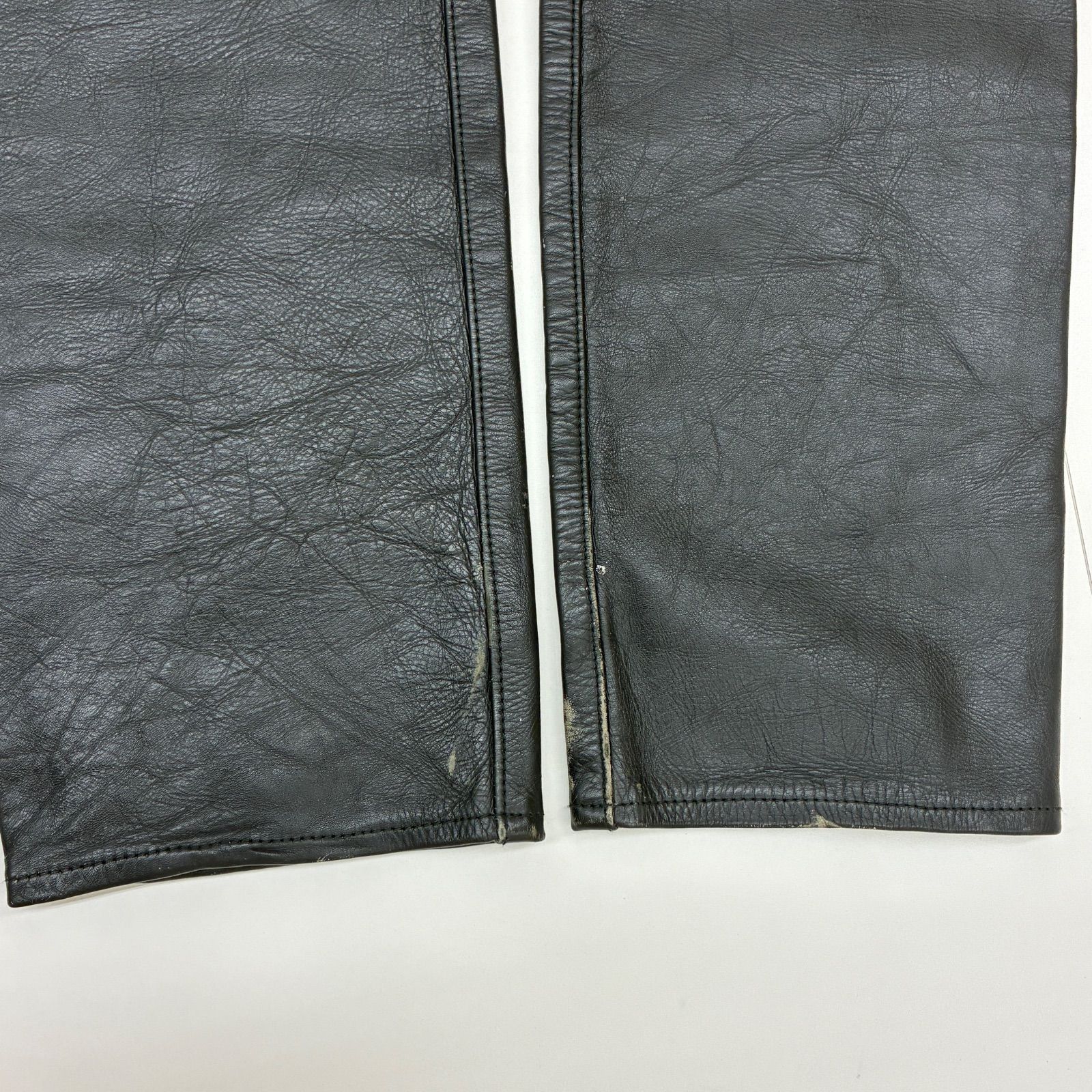Aero Leather ブラックレザーパンツ - メルカリ