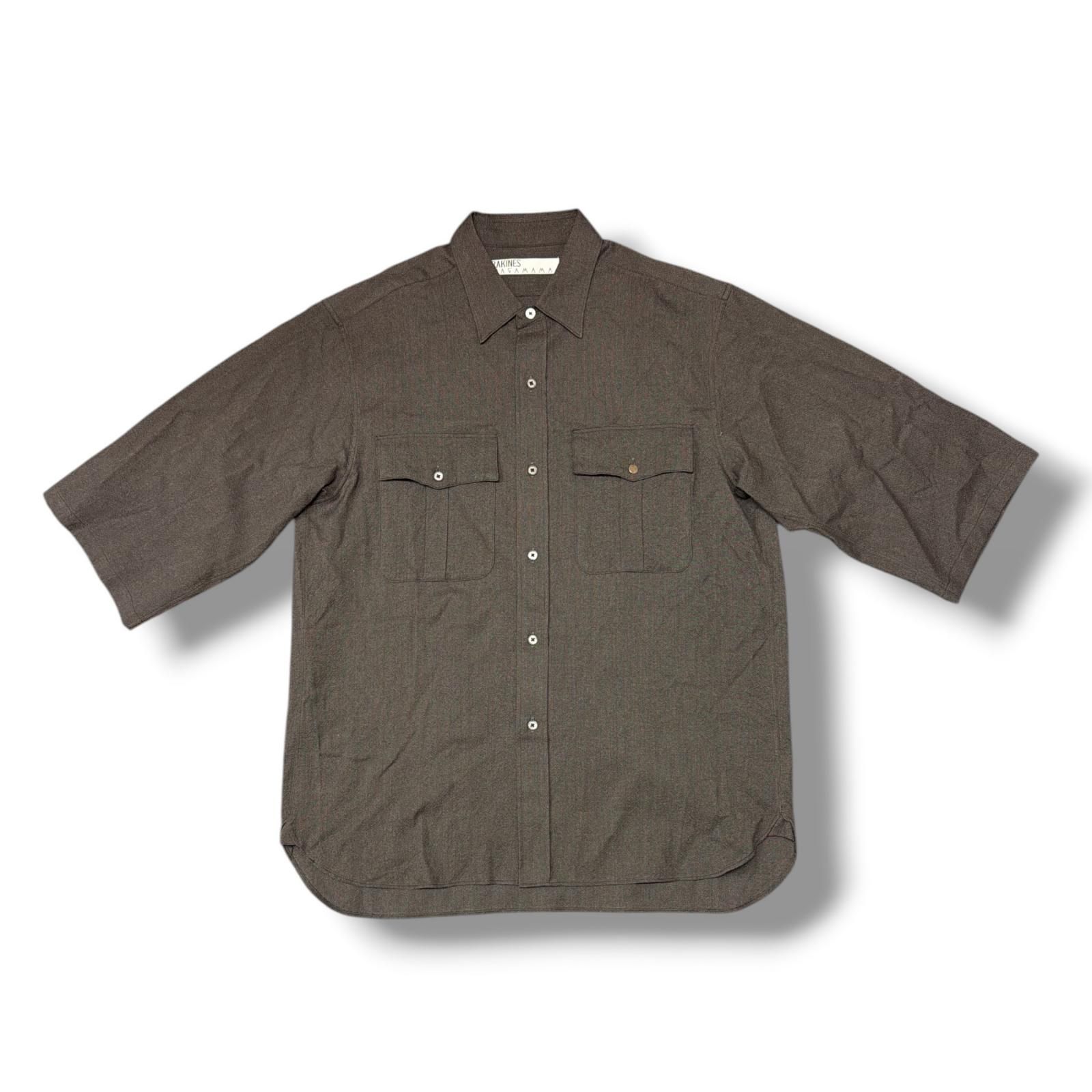 参考上代68200円 RAKINES 22SS MP hs shirt 半袖シャツ ラキネス