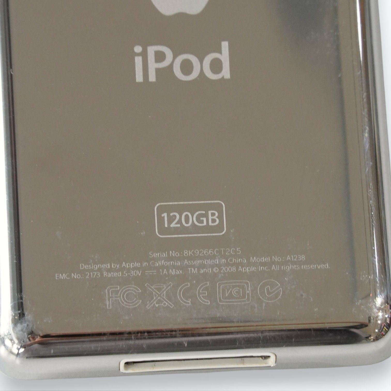 Apple iPod classic 120GB A1238 シルバー 動作品 箱付 付属品多数