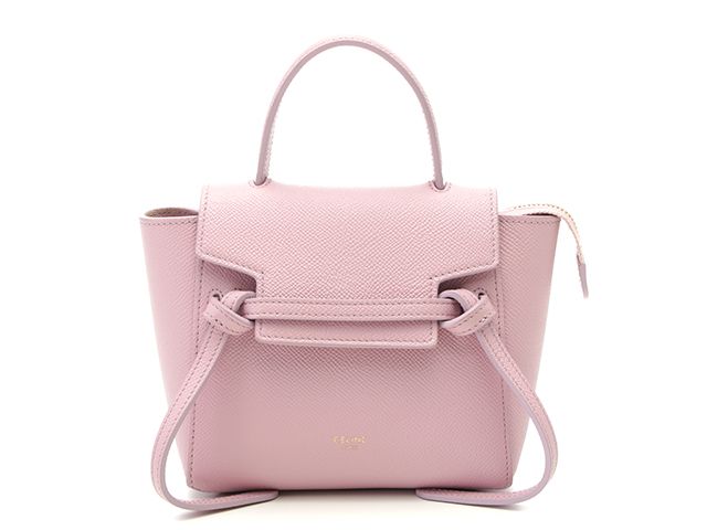 CELINE セリーヌ ベルトバッグ ピコ ピンク レザー ショルダーバッグ