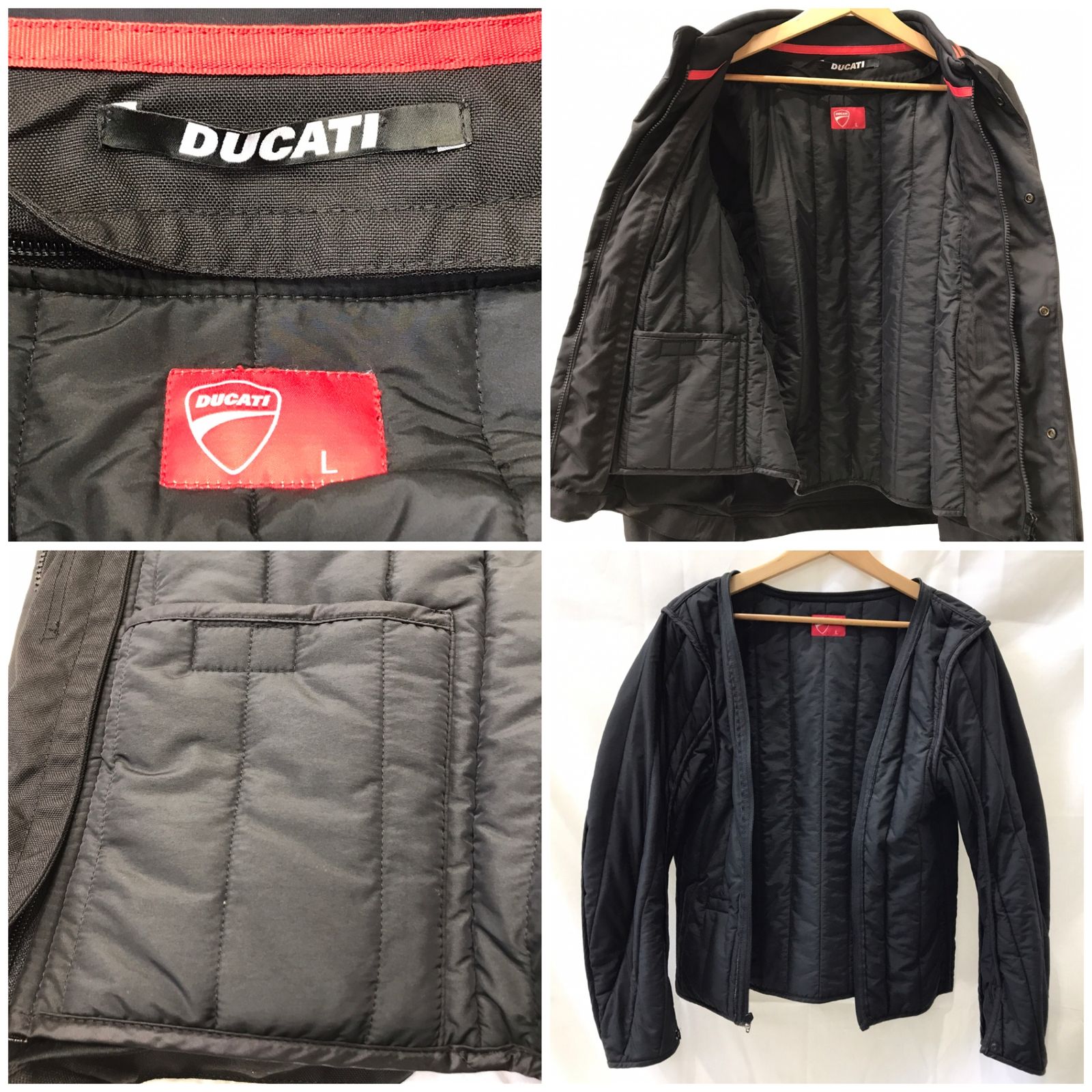 DUCATI ドゥカティ バイカー ジャケット シングルライダース L