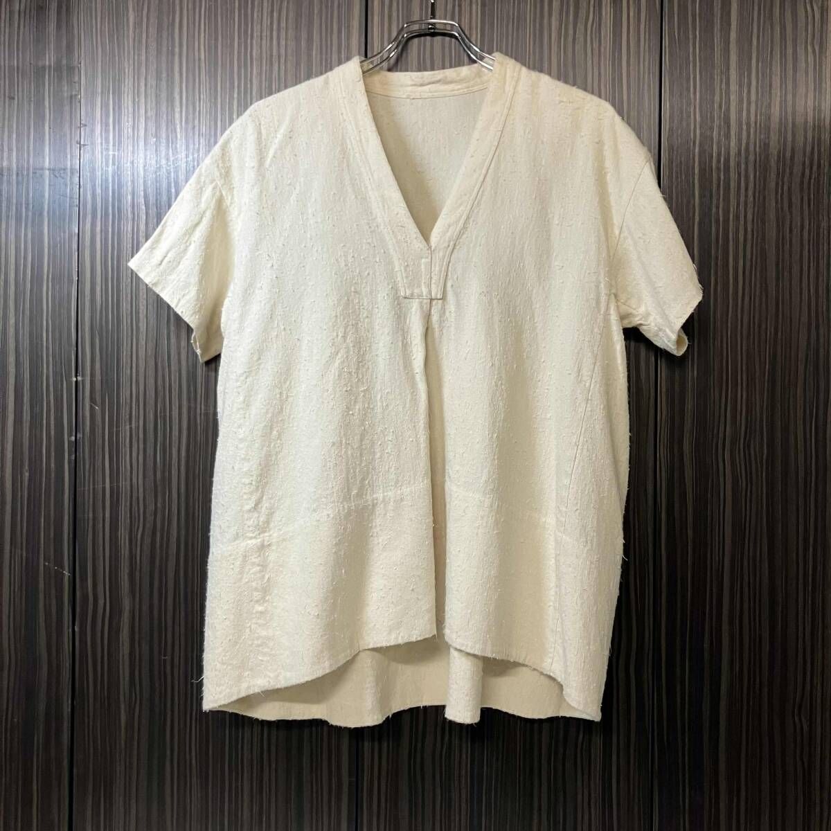 JIL SANDER シルクリネンオーバーシャツ サイズ34 ホワイト系 ジル 
