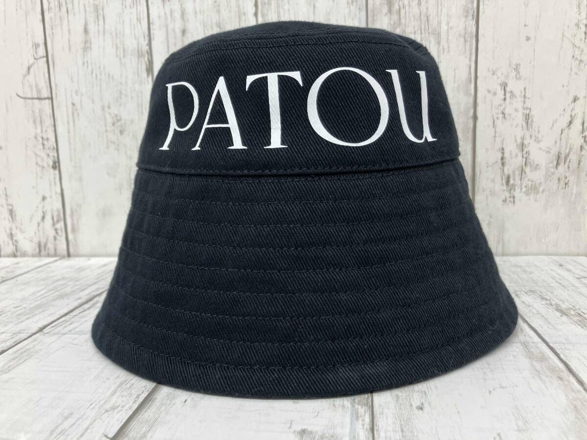 PATOU/ハット/バケットハット／ブラック／ロゴ - メルカリ