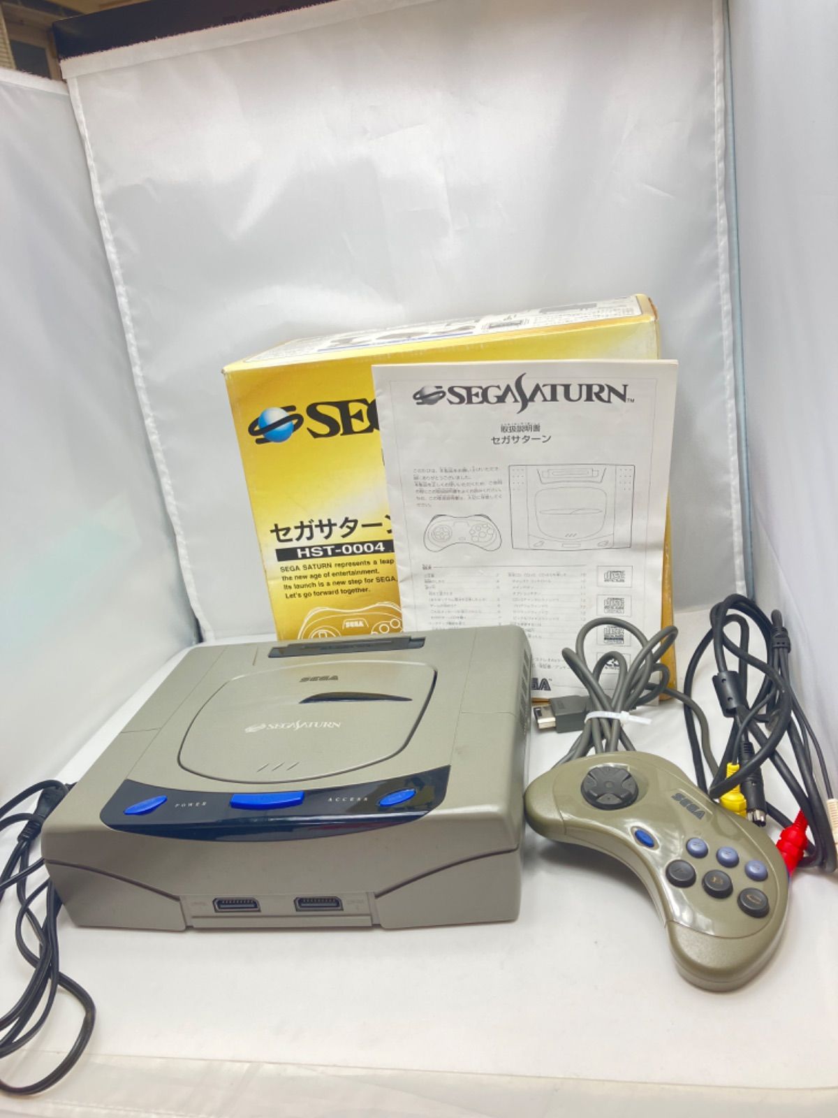 ☆ セガサターン HST-0004 テレビゲーム コントローラー/元箱/取扱説明書付き