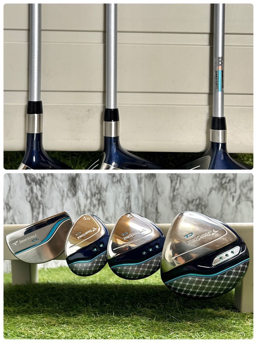 中古】初心者推奨 ツアーステージ CL レディースゴルフセット 8本 L