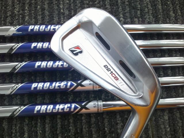 中古 アイアンセット ブリヂストン 221CB/PROJECT X/5.5/25[4894]■博多