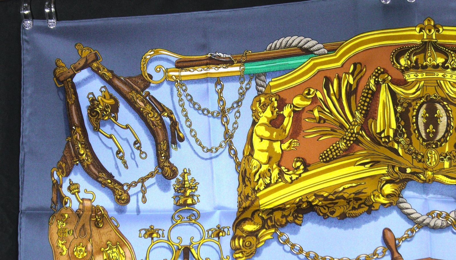 新品 HERMES エルメス スカーフ カレ90 大判シルク100% Musée D676