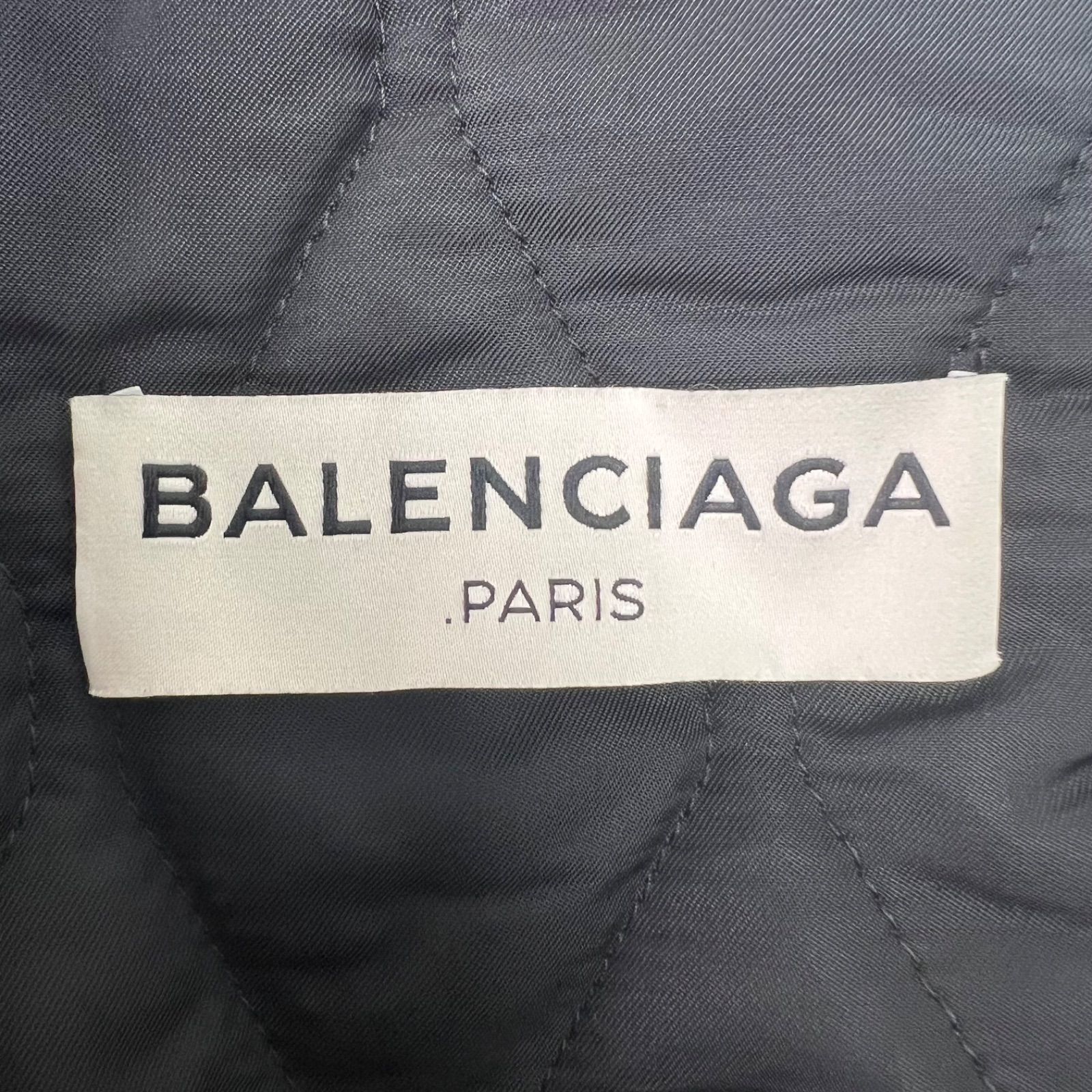 BALENCIAGA バレンシアガ 14AW レザートグルウールメルトンダッフル