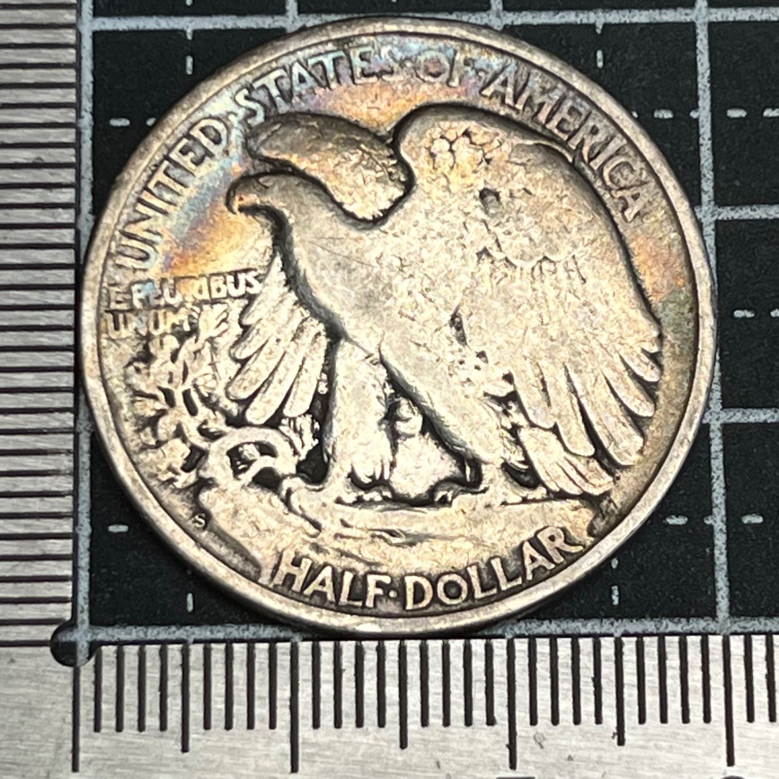 銀貨】1945年 アメリカ ハーフダラー銀貨 ウォーキング・リバティ 90
