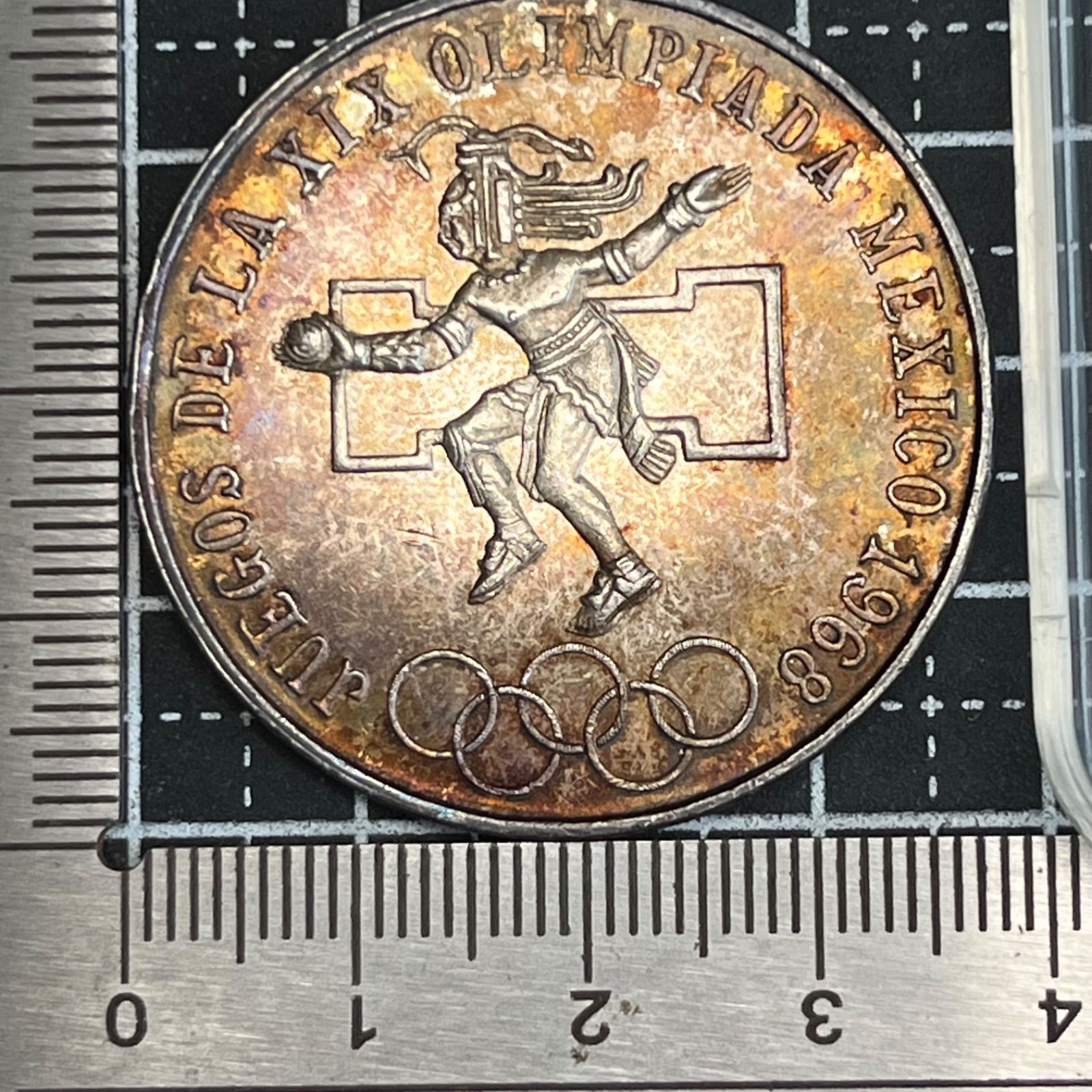 銀貨】1968年 メキシコ 25ペソ銀貨 第19回メキシコオリンピック記念 72