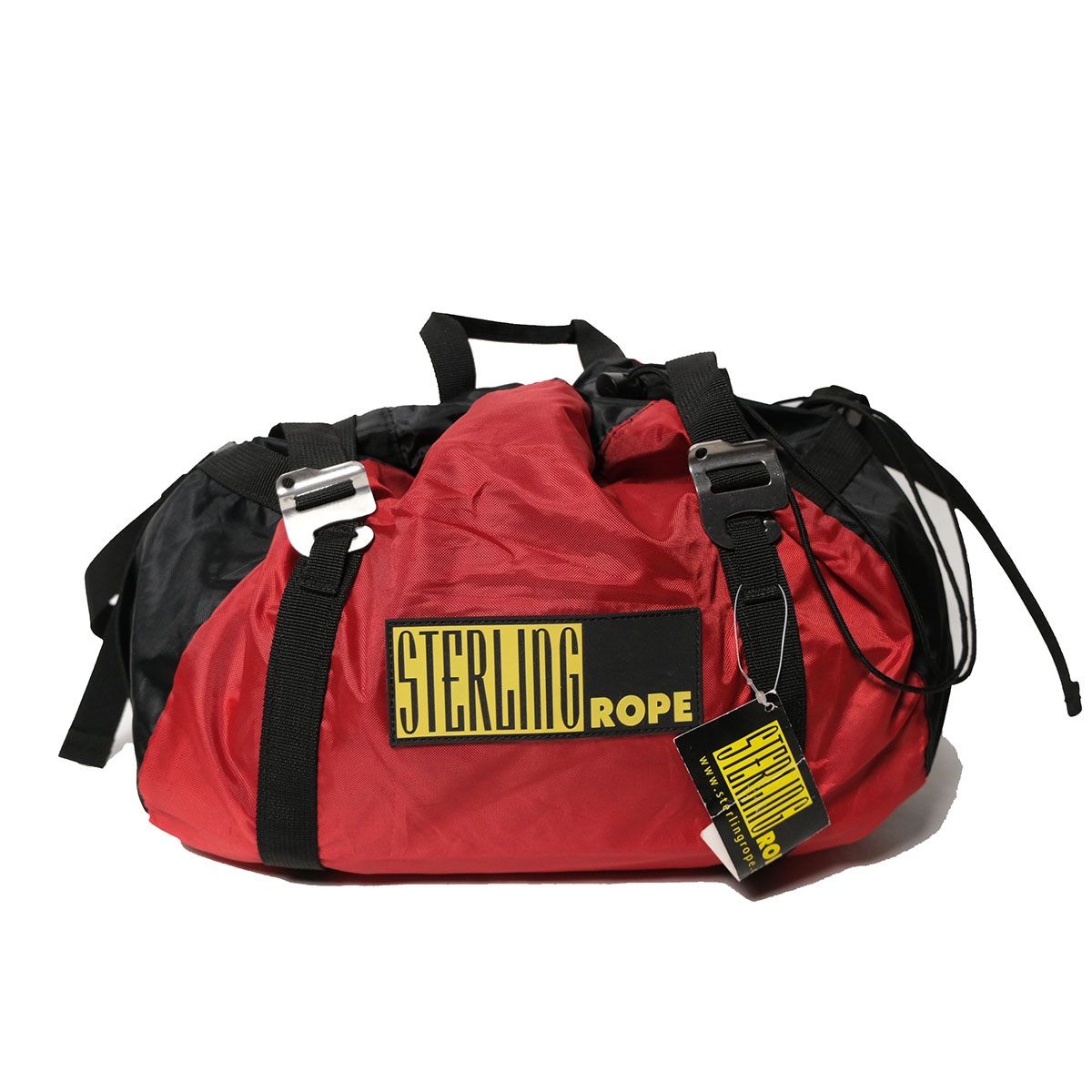 デッドストック 00's 10's スターリングロープ ナイロン ショルダーバッグ 赤×黒 ロープバック 旧タグ オールド STERLING ROPE 未使用品 アメリカ古着 USED ビンテージ ヴィンテージ