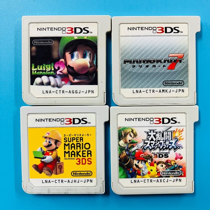 4点セット】3DS ルイージマンション2 マリオカート7 スーパーマリオ