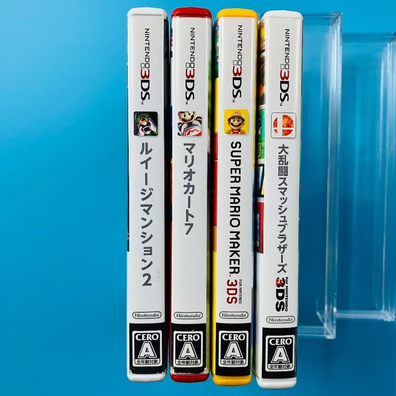 ルイージマンション ニンテンドー3DS マリオメーカー　セット 4点セット】3DS ルイージマンション2 マリオカート7 スーパーマリオ