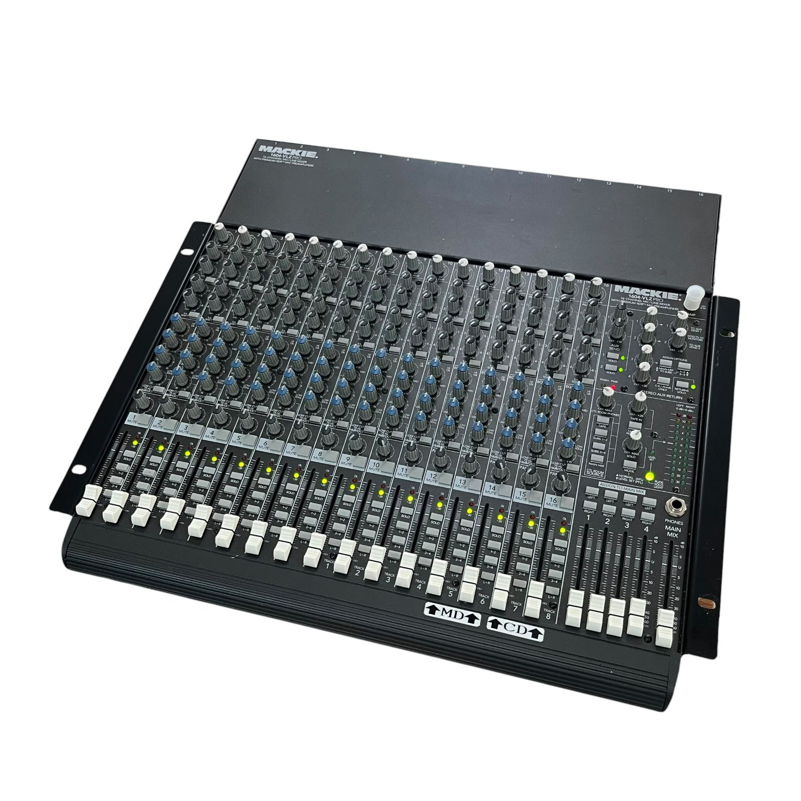 252.ミロッキー様 中古○ MACKIE/マッキー○ 1604-VLZ PRO 16ch ミキサー 通電確認済み