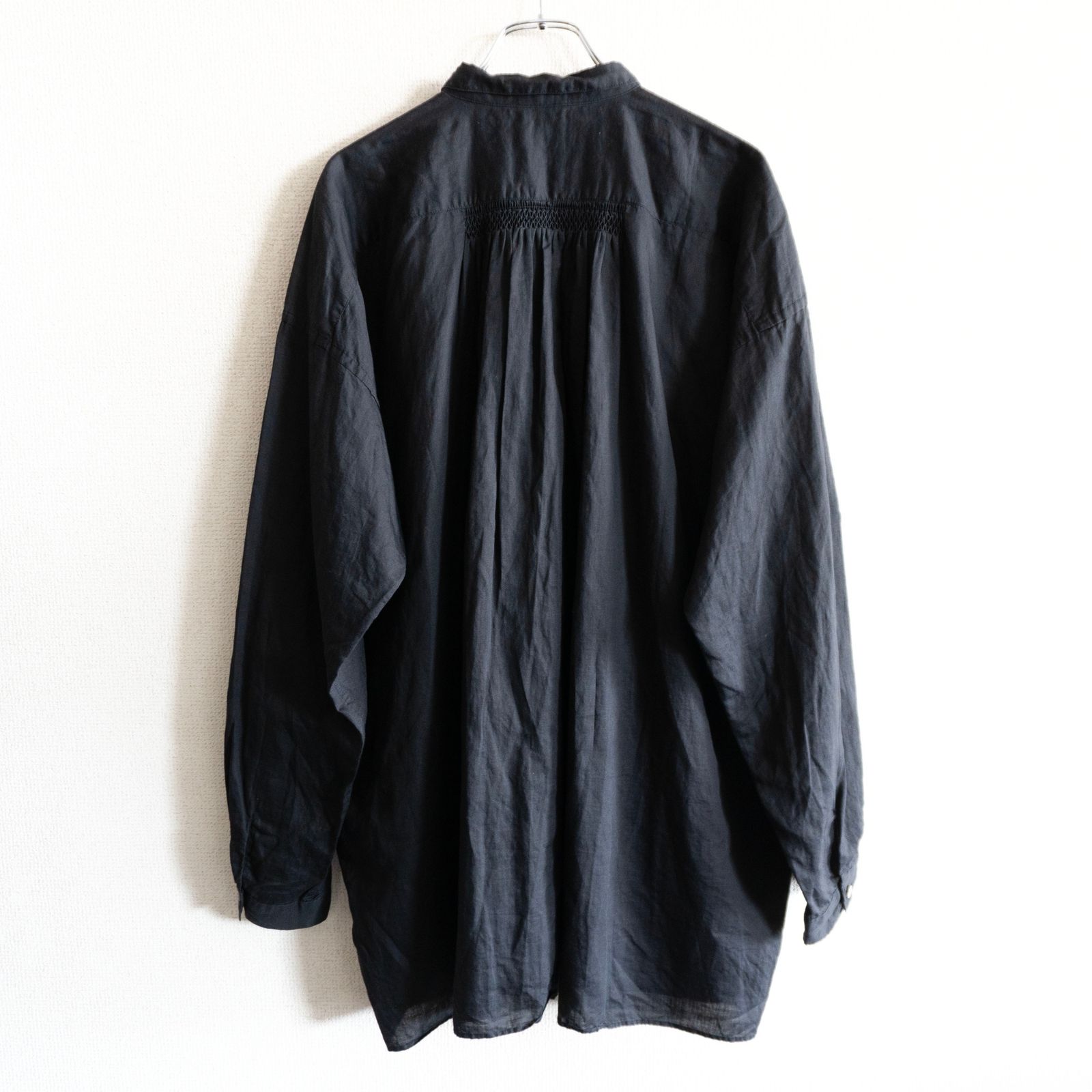 美品】 ARTS&SCIENCE 【バック ギャザー シャツ】3 ブラック アーツ