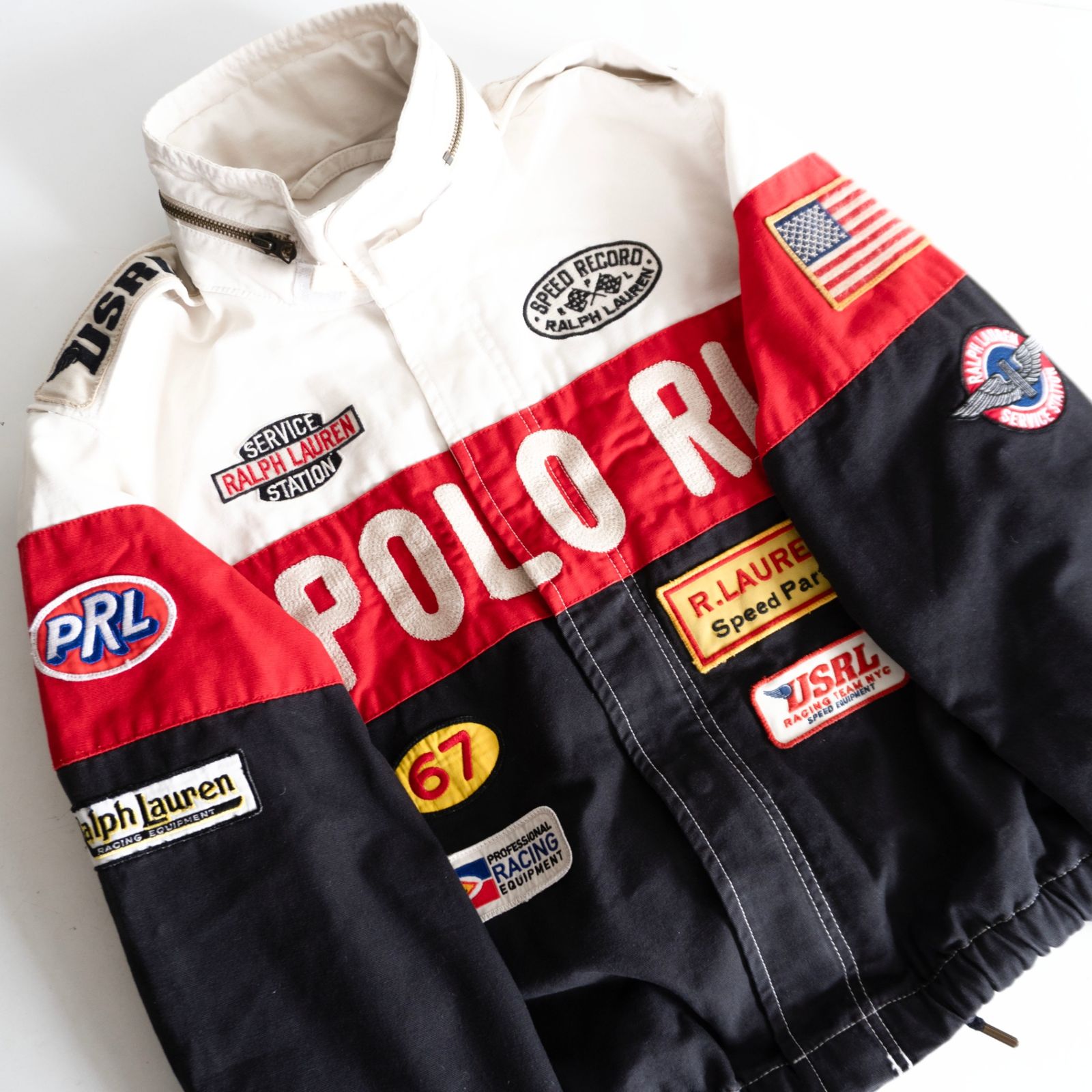POLO RALPH LAUREN - POLO Ralph Lauren ジャケット 雰囲気抜群】POLO RALPH LAUREN 【レーシングジャケット】S ライダース