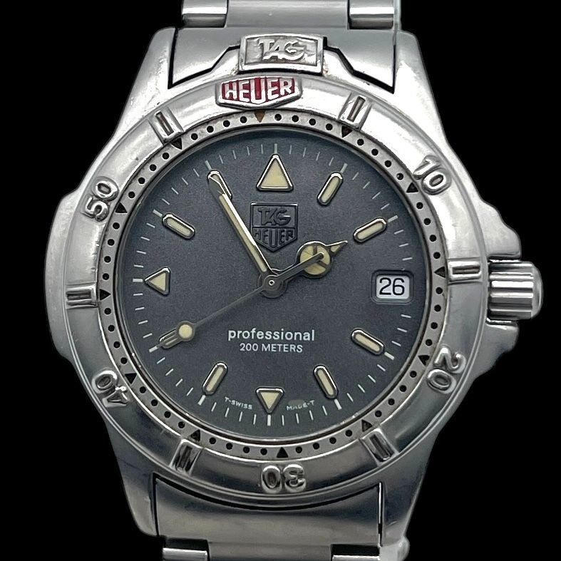 稼働/新品電池 TAG HEUER Professional 200M 腕時計 新品電池 稼働品 TAG HEUER タグホイヤー メンズ腕時計