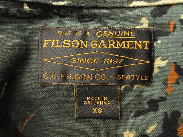 フィルソン FILSON エルクハイツ キャンプシャツ ELK HEIGHTS CAMP