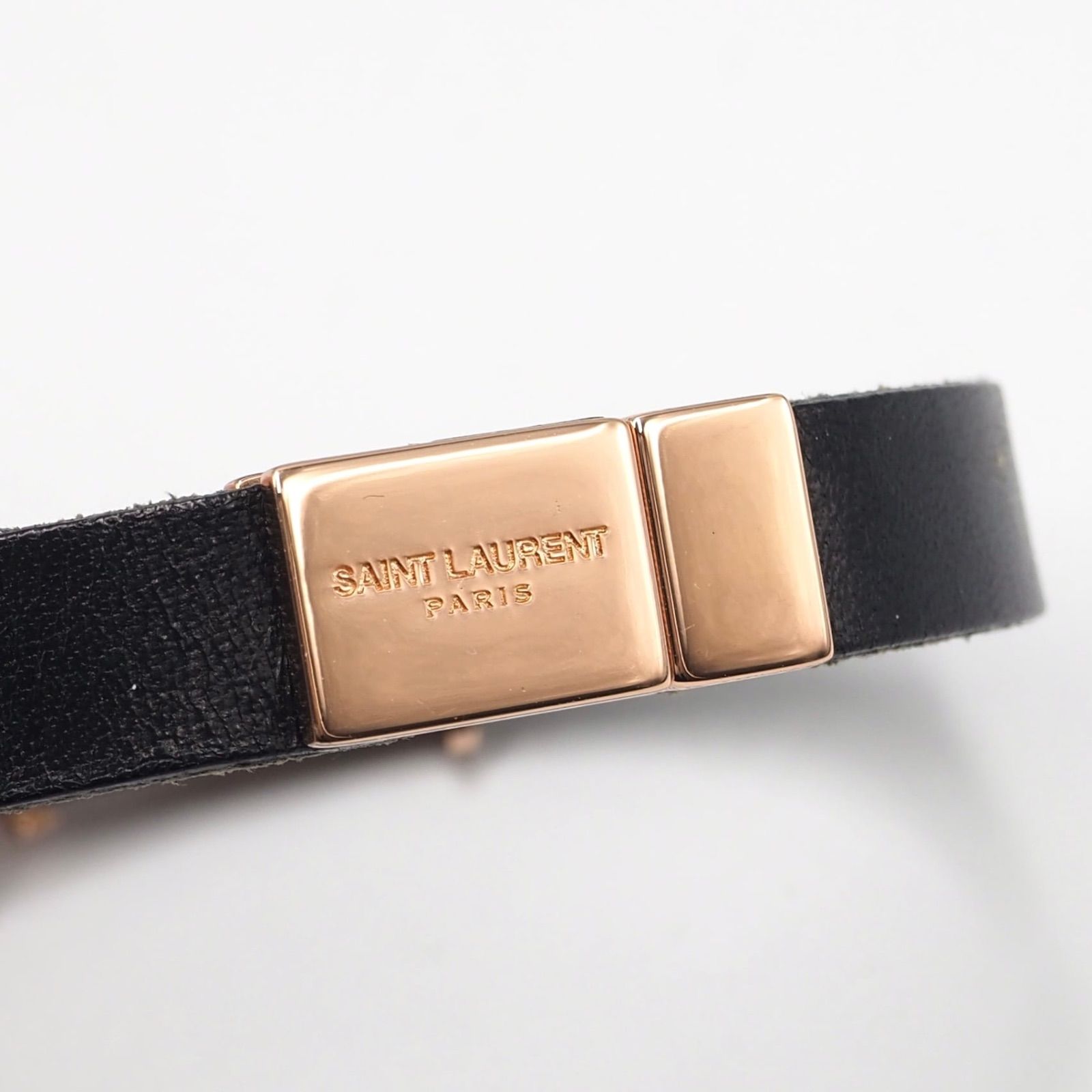 SAINT LAURENT PARIS カサンドラ オピウム レザー ブレスレット サン