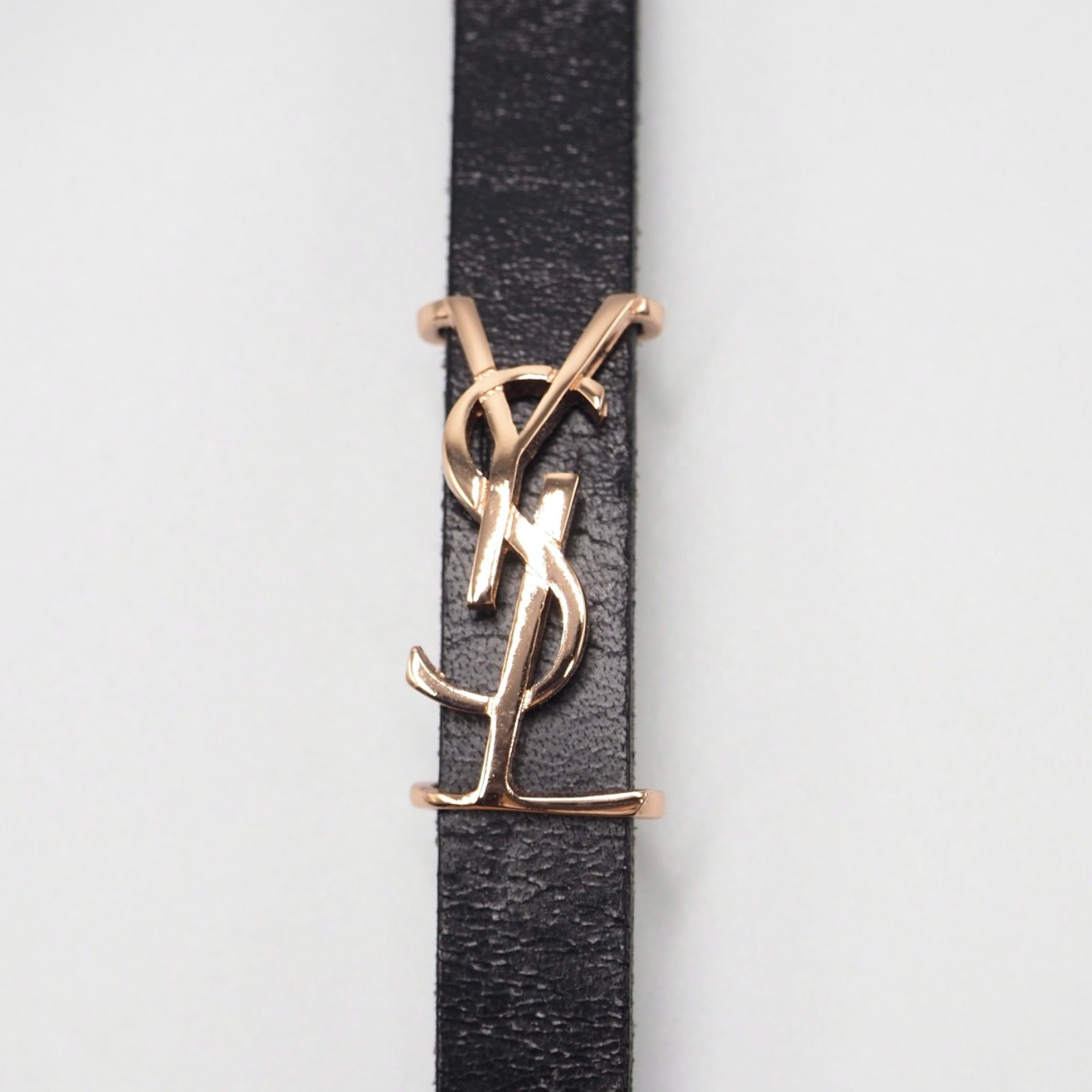 SAINT LAURENT PARIS カサンドラ オピウム レザー ブレスレット サン
