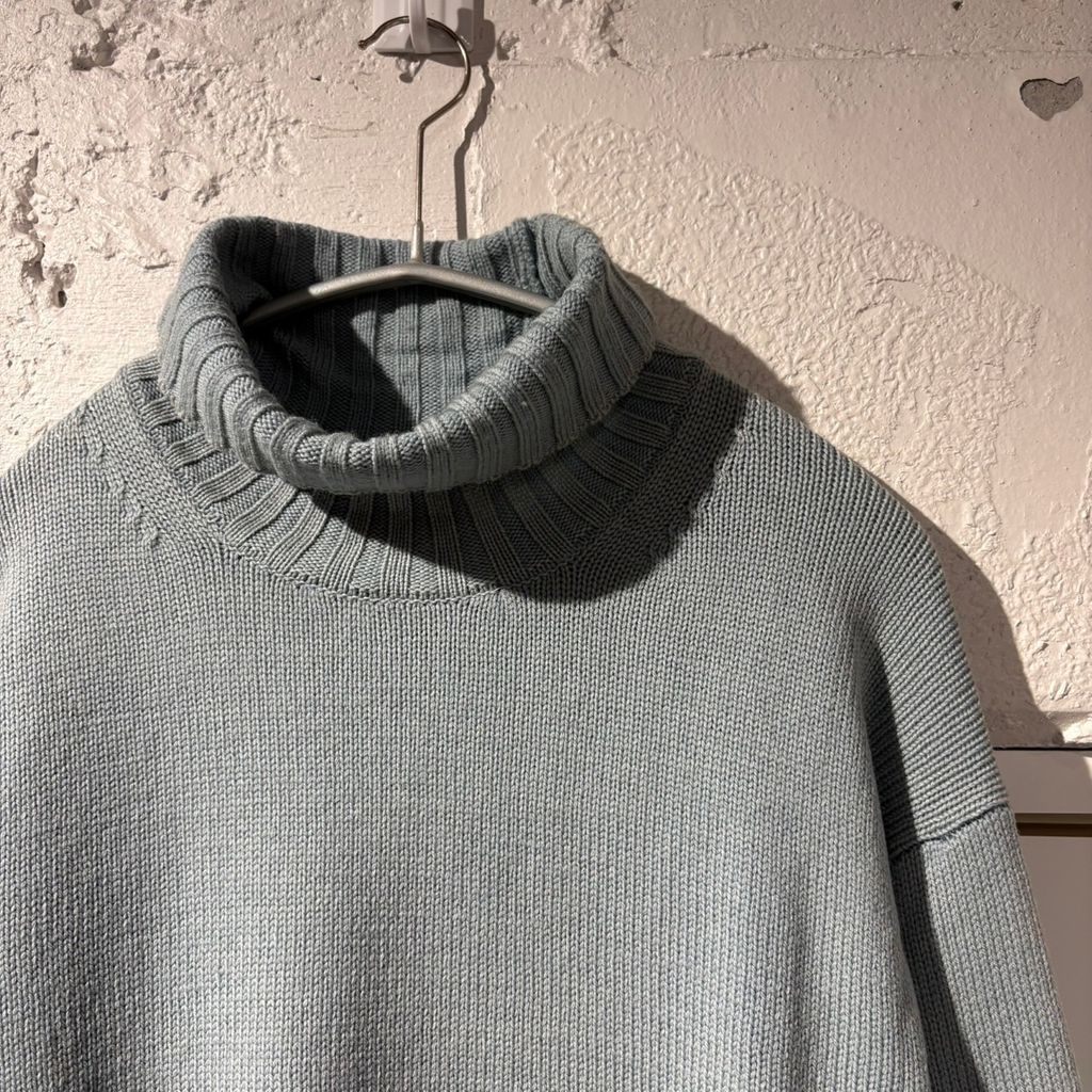 AURALEE オーラリー 23AW WASHED FRENCH MERINO KNIT TURTLE
